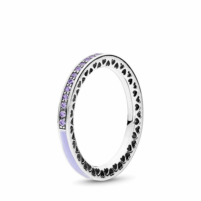 Pandora Radiant Hearts Stackable Ring Silver Egypt EK8972645